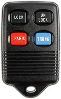 KeylessOption Key Fob Replacement for 1992 1993 1994 1995 1996 1997 1998 Ford Bronco Explorer F-150 Mazda B2300 Mercury Sable Lincoln Town Car Remote, 4-Button GQ43VT4T, Programming Guide Included by KeylessOption