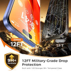 NeverBreak 9H+ Hardness for iPhone 16 Plus Screen Protector 12FT Military Grade Protection (Scratch, Shatter, Drop Resistance) 16Plus Tempered Glass Full Edge Coverage 6.7" 2 Pack Replacement Parts - Image 2