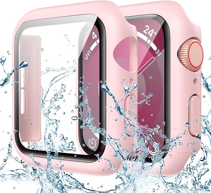 Goton Waterproof Case Compatible for Apple Watch Screen Protector Series 6/5/4, SE 3/2/1 44mm, Hard Bumper with Tempered Glass for iWatch Cover 44 mm - Image 7