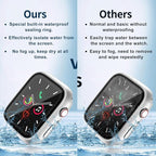 Waterproof Case for Apple Watch Series SE 3/SE 2/SE/Series 4 5 6 40mm Built-in Tempered Glass Screen Protector,[Slim Guard PC Bumper] [Touch Sensitive] Full Protective Face Cover Compatible iWatch - Image 5