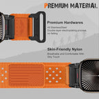 Rugged Nylon Band for Apple Watch Ultra 3/2/1 Series 11 10 9 8 7 6 5 4 SE/3/2/1 for Men,Breathable Stars-Stripes Flag Wristband Workout Athletic Strap for iWatch Ultra Bands 49mm 46mm 45mm 44mm 42mm - Image 5