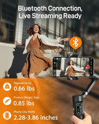 hohem iSteady X3 SE Plus Gimbal Stabilizer for iPhone, 3-Axis Phone Gimbal with Detachable Remote Control, Extendable Rod, 11-Hour Battery, Portable Foldable Stabilizer for Video Recording - Image 9