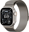 Magnetic Mesh Milanese Loop Compatible with Apple Watch Band 49mm 46mm 45mm 44mm 42mm 41mm 40mm 38mm Men Women, Stainless Steel Metal Strap for iWatch Ultra 3/2/1 Series 11 10 9 8 7 6 5 4 SE by Steezrd