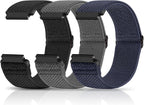 Compatible with 16mm 18mm 19mm 20mm 22mm 24mm Watch Bands Quick Release Replacement Wristband,Adjustable Stretchy Nylon Solo Loop Straps Fabric Braided Sport Elastic Bands for Men Women by Fashionstrapsforchoose