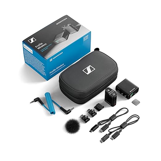 Sennheiser Pro Audio Profile Wireless 1-Channel All-in-One 2.4 GHz Clip-On & Handheld Microphone System | Includes Receiver, Clip-On Microphone Transmitter, Mounting Accessories, and Carrying Pouch - Image 2