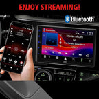 JVC KW-M595BT Digital Car Stereo (50W x 6-Ch), Apple CarPlay & Android Auto Compatible, Bluetooth-Enabled Head Unit with 6.8" LCD Display, Single DIN Touchscreen Car Stereo with USB Mirroring - Image 3