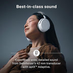 Sennheiser MOMENTUM 4 Wireless Noise Cancelling Headphones - Bluetooth Headset for Crystal-Clear Calls, Adaptive Noise Cancellation, Over-Ear Headphones, 60h Battery Life, Folding Design, Black/Copper - Image 2