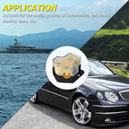 Joinfworld 12V Power Distribution Block Car Audio 2 Way Ground Distribution Block 0/2/4 Gauge in 4/8/10 Gauge Out 12 Volt Amp Distribution Block Splitter for Marine Automotive Car Boat - Image 6