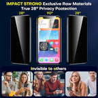 ImpactStrong Anti-Spy Privacy Screen Protector for iPhone 12 / iPhone 12 Pro (6.1-Inch), 9H Tempered Glass, Shatter-Resistant, Anti-Scratch, Easy Install Kit, Case Friendly, 2-Pack - Image 3