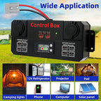 Mini Power Distribution Box with 4X 30A Input/Output Anderson, 2X USB 3.0,3 x Type-c 100W Fast Charging, 2X 12V Cigarette Lighter Sockets, Smart Battery Box for Outdoors Camping Fishing RV Emergency - Image 7