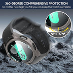 Suoman 5+5 Pack for Samsung Galaxy Watch 7 40mm Case, 9H Tempered Glass Screen Protector+ All-Round PC Matte Protective Cover Bumper -Black+Blue+Silver+Grey+Clear - Image 3