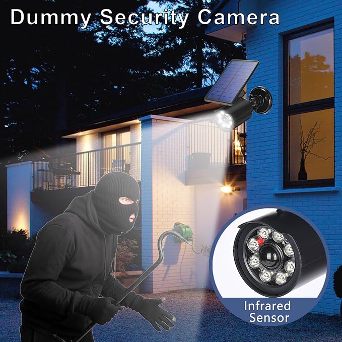 Solar Lights Outdoor Motion Sensor Flood Lights 2000LM IP67 Waterproof Security Spot Lights for Yard Garden Patio 4 Pack - Image 2