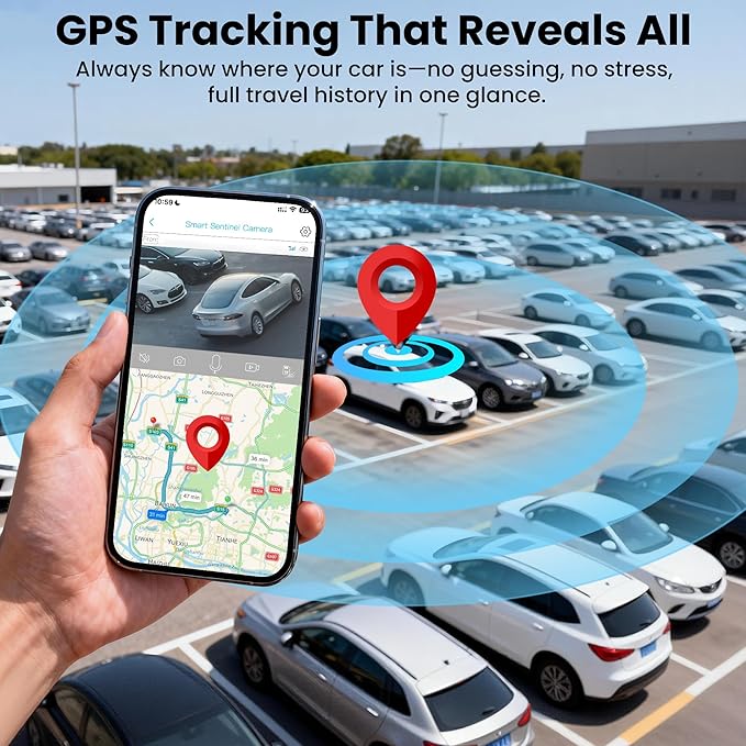 4G Dash Cam Front and Inside, Dual 2K LTE Dash Camera, Remote Live View Car Camera with 64GB TF Card, Quick App Alerts, Cloud Dash Cam, 24/7 Parking Mode, GPS, IR Night Vision, Two-Way Audio - Image 6