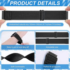 Compatible with 16mm 18mm 19mm 20mm 22mm 24mm Watch Bands Quick Release Replacement Wristband,Adjustable Stretchy Nylon Solo Loop Straps Fabric Braided Sport Elastic Bands for Men Women - Image 2