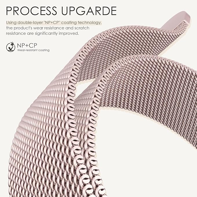 Original Milanese Loop Band Compatible with Apple Watch 38mm 40mm 41mm 42mm 44mm 45mm 46mm 49mm - Women & Men Magnetic Closure Adjustable Metal Strap for iWatch Series 11 10 9 8 7 6 5 4 SE2 3 Ultra2 3 - Image 3