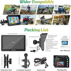 Carpuride W502 Motorcycle GPS Wireless Portable Carplay/Android Auto Waterproof Car Stereo, 5" IPS Touch Screen with Dual Bluetooth, Navigation/Siri/G00gle Assistant for Motorbike - Image 8