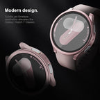 2 Pack Case With Tempered Glass for Samsung Galaxy Watch 7 Screen Protector 44mm Men Women,Hard PC Overall Protection Anti-Slip Scratch-Resistant Cover for Samsung Galaxy Watch 7 Case 44mm Accessories - Image 5