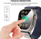 Suoman 2-Pack for Apple Watch Ultra 3/2/1 49mm Tempered Glass Screen Protector, 9H Hardness protective film - Auto-alignment Installation Kit - Image 5