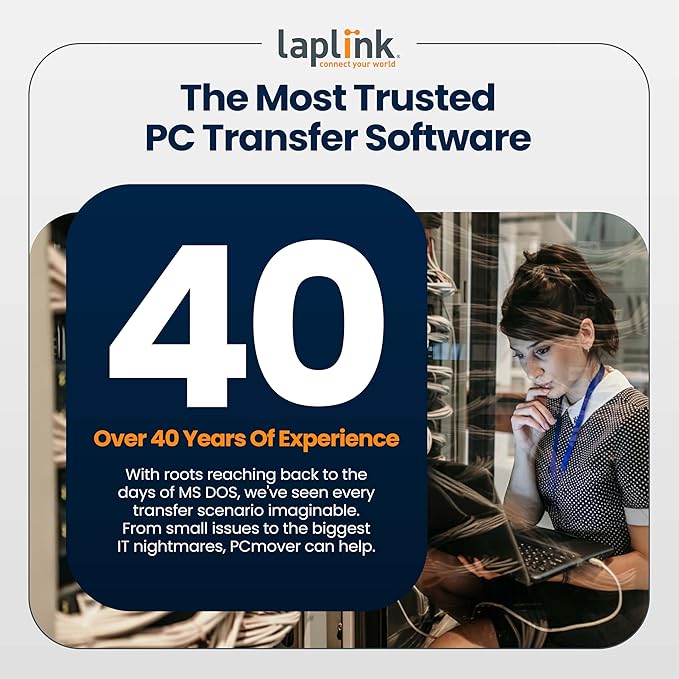 Laplink PCmover - Easy Migration of your Applications, Files and Settings from an Old PC to a New PC - Data Transfer Software with Optional Super Speed USB 3.0 Cable - Business Standard, 25 Licenses - Image 7