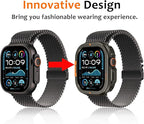 Amizee Metal Case Compatible with Apple Watch Ultra 3/2/1 49mm Case with Back Cover, Rugged Protective Bumper Cover for iWatch 49mm, Graphite - Image 2