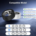 8 Pack Ring Cover Compatible with Oura Ring Gen 4/4 Ceramic, Oura Ring Gen 3 Horizon/Heritage, Support Charging with Cover on, Anti-Scratch Elastic Silicone Ring Protector for Men Women Working Out - Image 2