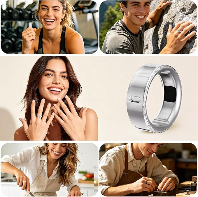 4 Pack Upgraded Ring Covers Compatible with Oura Ring Gen 4/Gen 3, TPU Anti-Scratch Protector Accessories for Oura Ring Cover Jacket for Women Men, Size 6 (Not for Oura Ring 4 Ceramic) - Image 8