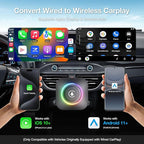 Magic Box 2026 Wireless CarPlay Adapter, AI Box Android Auto Supports Strea-ming Video for TikTok/YouTube, USB for Offline Media, Screen Mirroring Car Adapter for Factory Wired Car Play - Image 2