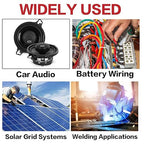 10 Gauge Wire (100ft Each - Red/Black) Copper Clad Aluminum CCA with 4 PCS 40A Fuse Holder,20PCS Lugs Terminal Connectors and 3:1 Heat Shrink Tubing for Car Amplifier Power & Ground Cable - Image 7