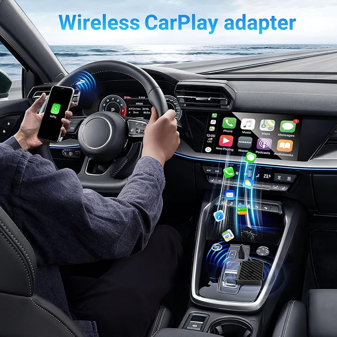 XINTUO Wireless CarPlay Adapter for iPhone,Convert Wired to Wireless Car Play Dongle, Plug & Play USB/Type-C for Cars,Seamless Control Adapter for iOS 10+（Only Applicable to Cars with carplay System） - Image 3