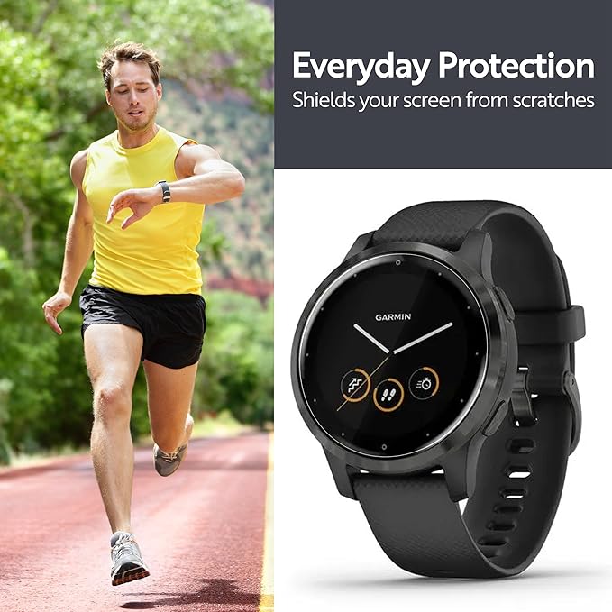 ArmorSuit 6 Pack for Garmin Vivoactive 4S 40mm (2020 Release) Screen Protector MilitaryShield HD Clear Film - Made in USA - Image 3