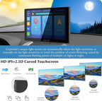 CARPURIDE W905 Wireless Carplay & Android Auto, Portable 9'' Touch Car Screen, 4K Dash Cam,Drive Play Car Play Navigation with Mirror Link/Siri/FM/Bluetooth/Light Sensor - Image 6