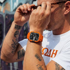 amBand Bands Case Compatible with Apple Watch Series 11/10 46mm for Men, M1 Sport Rugged Heavy Duty Cover Tactical Strap Military Grade Protective Bumper Protector for iWatch 46 mm Men, Orange - Image 6