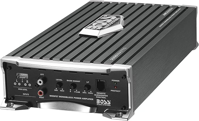 BOSS Audio Systems AR2000M Monoblock Car Amplifier - 2000 High Output, High/Low Level Inputs, Low-Pass Crossover, Hook Up to Subwoofer for Bass - Image 3