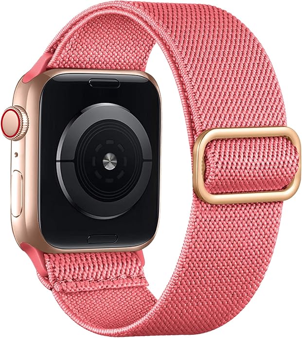 Lerobo Braided Band Compatible with Apple Watch Series 11 10 9 8 7 46mm 45mm 41mm Ultra SE 3 2 1 49mm Series 6 5 4 3 44mm 40mm 38mm 42mm Men iWatch Bands Women Stretchy Nylon Solo Loop Sport Strap by Lerobo