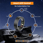 Smart Ring for Women Men, Fitness Tracker Ring with Body Temperature, Blood Oxygen, Sleep Monitor, Heart Rate, Calories, No Subscription Fee, IP68 Waterproof for iPhone & Android (Silver, #9) - Image 5