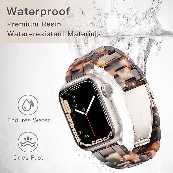 Light House Apple Watch Bands-Fashion Lightweight Resin iWatch Bands for Women Men 38mm/40mm/41mm/42mm(Series 11 10), 49mm/46mm/45mm/44mm/42mm(S 3 2 1), Compatible with Apple Watch Series 11 SE 10 9 8 7 6 5 4 3 Ultra - Image 7