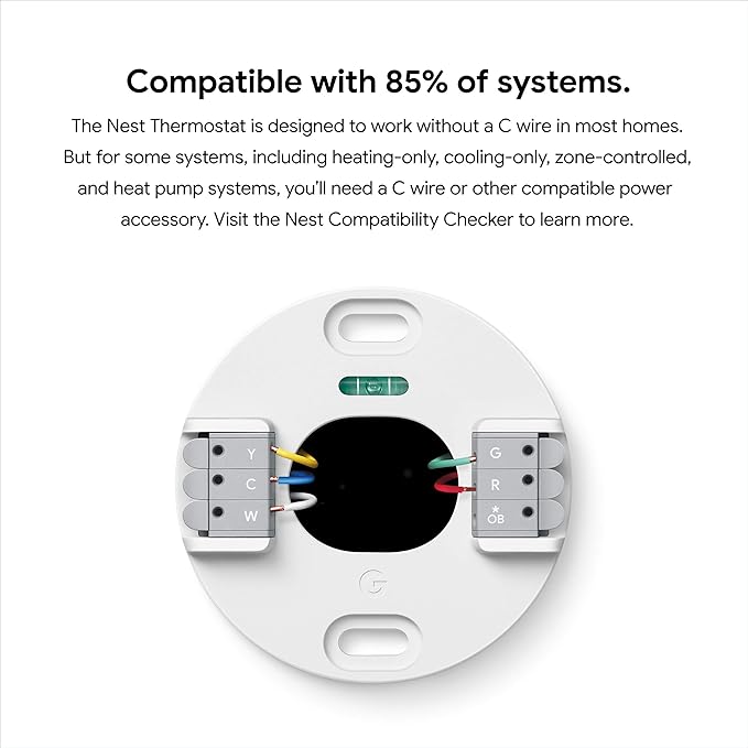 Google Nest Thermostat - Smart Thermostat for Home - Programmable Wifi Thermostat - Snow - Image 3