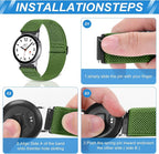 Compatible with 16mm 18mm 19mm 20mm 22mm 24mm Watch Bands Quick Release Replacement Wristband,Adjustable Stretchy Nylon Solo Loop Straps Fabric Braided Sport Elastic Bands for Men Women - Image 3