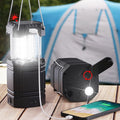 3000mAh Large Capacity Hand Crank Solar Camping Lantern, Portable Ultra Bright LED Torch, 23-26 Hours Running Time, USB Charger, Electronic Lantern for Outdoor by Mesqool
