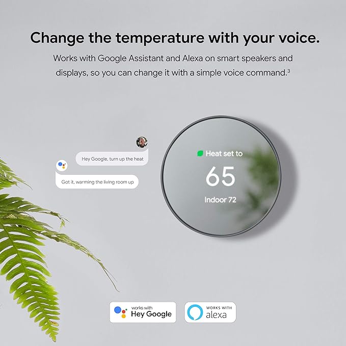 Google Nest Thermostat - Smart Thermostat for Home - Programmable Wifi Thermostat - Sand - Image 11