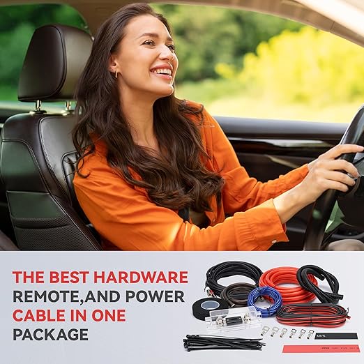 4 Gauge Complete Car Amplifier Installation Wiring Kit, Premium CCA Automotive Audio Systems Cable with OFC 2-Channel RCA Cable & Full Accessories, Brings Power to Radio, Subwoofer and Speaker, DIY - Image 5