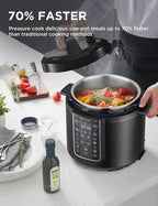 Midea 12-in-1 Electric Pressure Cooker, 6 Quarts, 12 Presets, Multi-Functional Programmable Slow Cooker, Rice Cooker, Steamer, Sauté Pan, Yogurt Maker, and More, Stainless Steel - Image 2