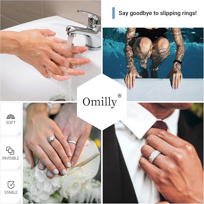 Ring Sizer Adjuster for Loose Rings, 64-Piece Set with 3 Types (Spiral Coils, Ring Guards, Sizing Strips) Fits Ring Widths 1-10mm, Invisible Resizing Solution for Women & Men - Image 7