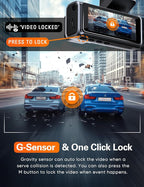 Navycrest 4K+2.5K WiFi Dash Cam Front and Rear, Built-in 5G WiFi, Free 64GB Card, Dash Camera for Cars, Dual Dashcam, G-Sensor, 24/7 Parking Mode, 3'' IPS Screen, Loop Recording, WDR Silver - Image 5