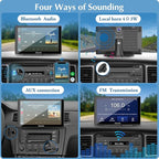 CARPURIDE W905 Wireless Carplay & Android Auto, Portable 9'' Touch Car Screen, 4K Dash Cam,Drive Play Car Play Navigation with Mirror Link/Siri/FM/Bluetooth/Light Sensor - Image 7