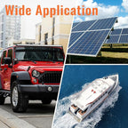 Joinfworld 400A Power Distribution Block 12V Bus Bar with 4 x 5/16"(M8) Studs Battery Bus Bar 48V DC Marine Terminal Block for Automotive Car Solar - Negative&Positive - Image 6