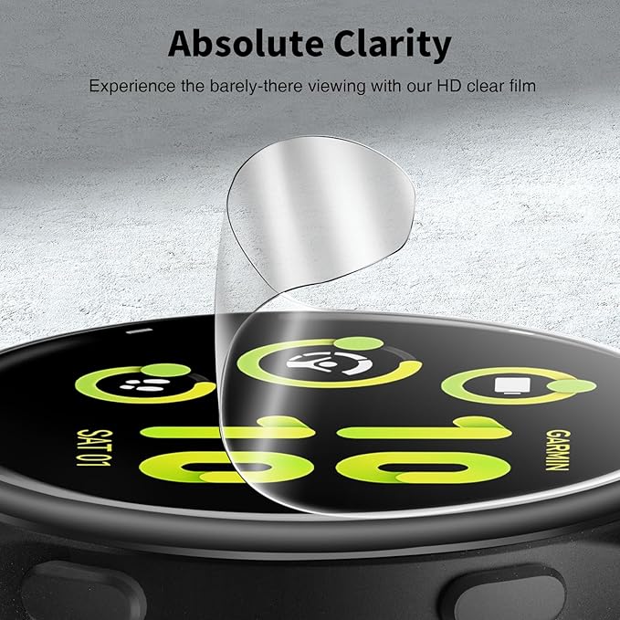 LK 6 Pack for Garmin Vivoactive 6 / Vivoactive 5 Screen Protector 42mm - Anti-Scratch, Self-Healing Soft TPU Screen Protector for Garmin Vivoactive 42mm, Bubble Free, HD Transparent, Touch Sensitive - Image 6