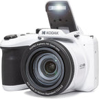 Kodak PIXPRO AZ405-WH 20MP Digital Camera 40X Optical Zoom 24mm Wide Angle Lens Optical Image Stabilization 1080P Full HD Video 3" LCD Vlogging Camera (White), Full Frame - Image 4