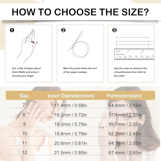 Smart Health Ring for Women Men,Fitness Tracker Smart Ring with Heart Rate,Sleep Monitor,Blood Oxygen,Steps,IP68 Waterproof Up to 5-7 Days Battery Life for iOS Android,No App Fee(Black,12) - Image 2
