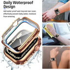 Goton 2 in 1 Waterproof Case for Apple Watch Screen Protector Series 6/5/4, SE 3/2/1 40mm, 360 Protective Glass Face Cover Hard Bumper + Back Frame for iWatch Accessories 40 mm - Image 4